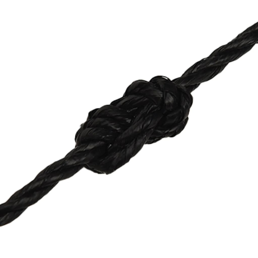 arbejdsreb 3 mm 50 m polypropylen sort