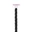 arbejdsreb 6 mm 25 m polypropylen sort
