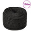 arbejdsreb 12 mm 250 m polypropylen sort