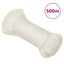 arbejdsreb 3 mm 500 m polypropylen hvid