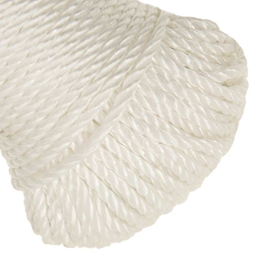 arbejdsreb 6 mm 100 m polypropylen hvid