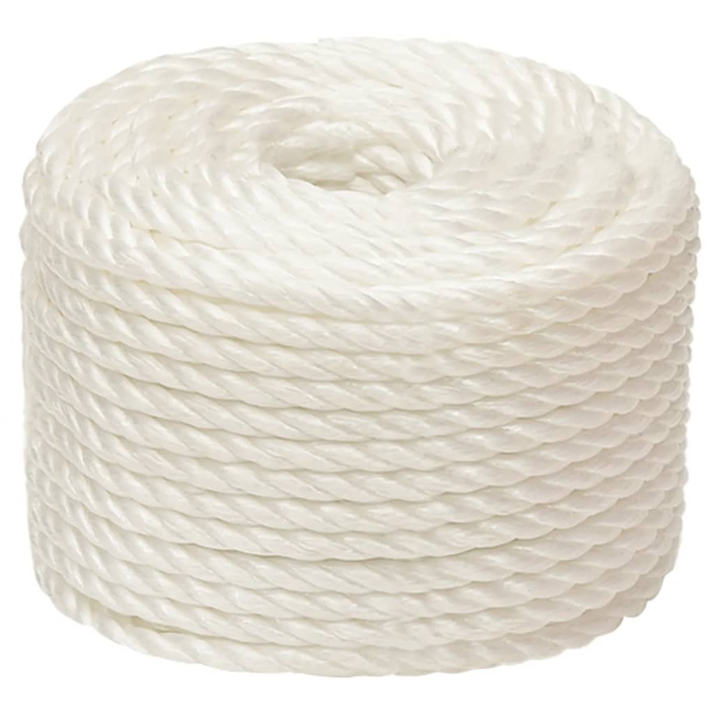 arbejdsreb 14 mm 25 m polypropylen hvid