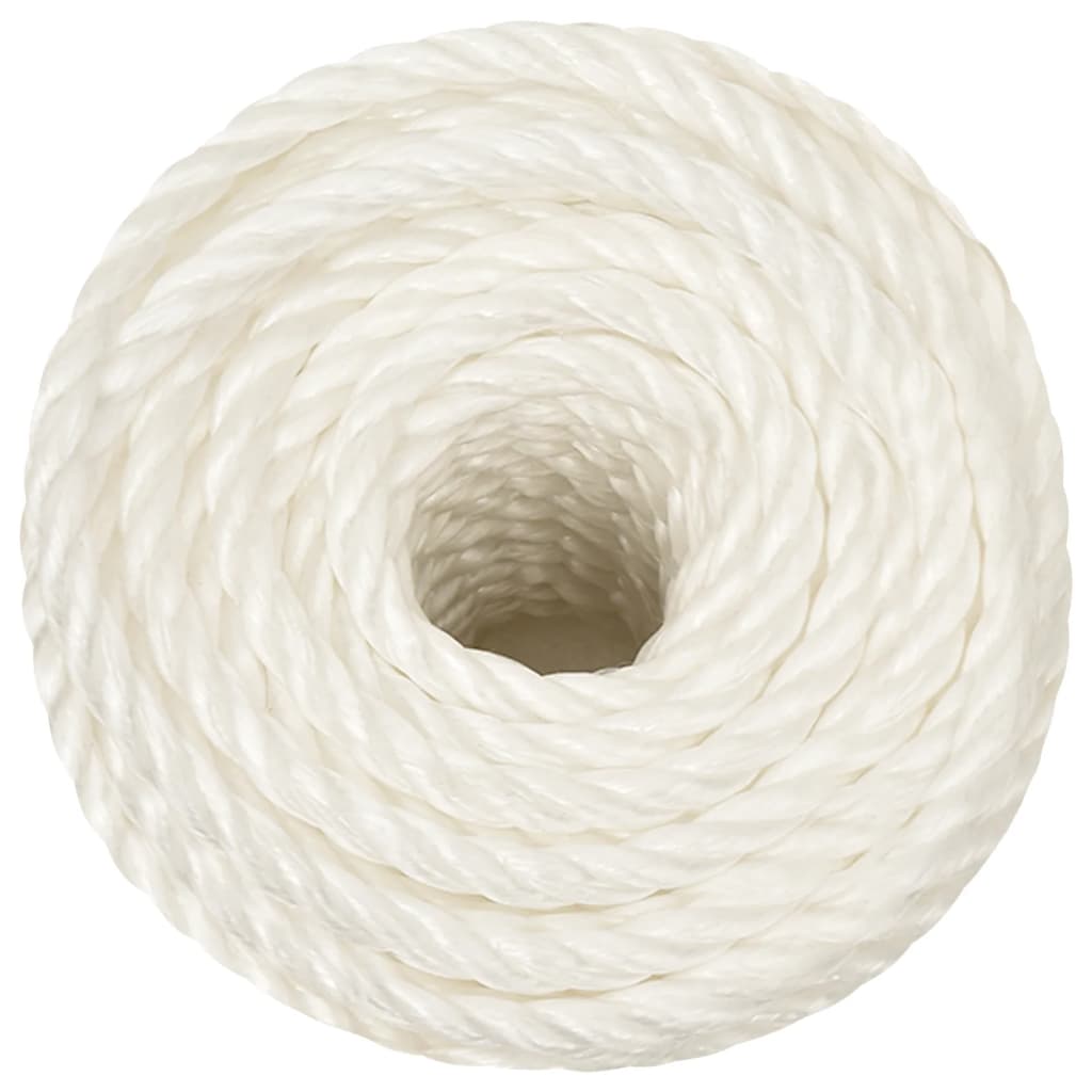 arbejdsreb 14 mm 25 m polypropylen hvid