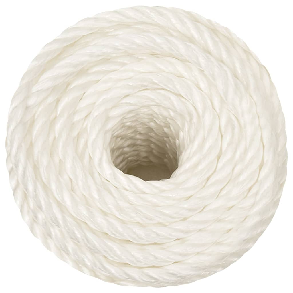 arbejdsreb 14 mm 250 m polypropylen hvid