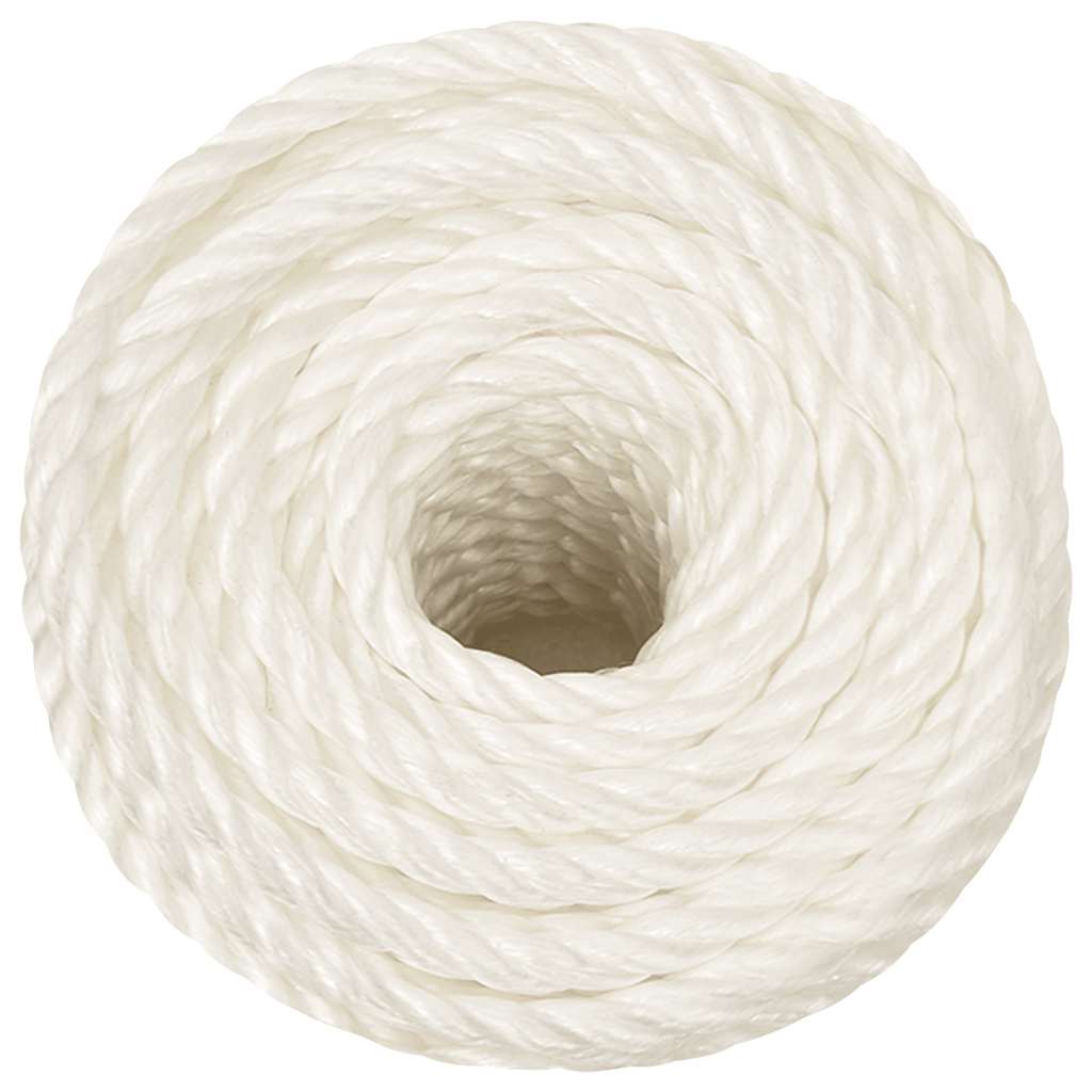 arbejdsreb 16 mm 100 m polypropylen hvid