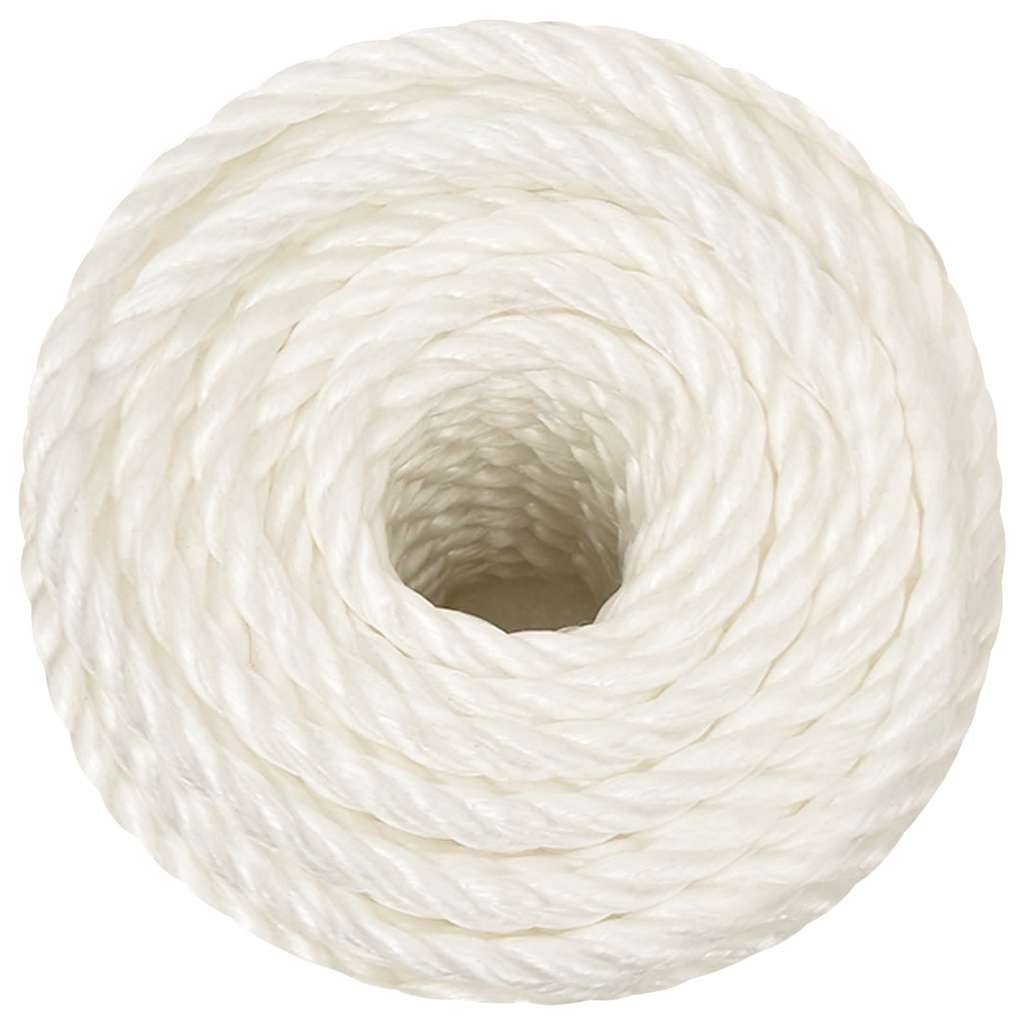 arbejdsreb 16 mm 250 m polypropylen hvid