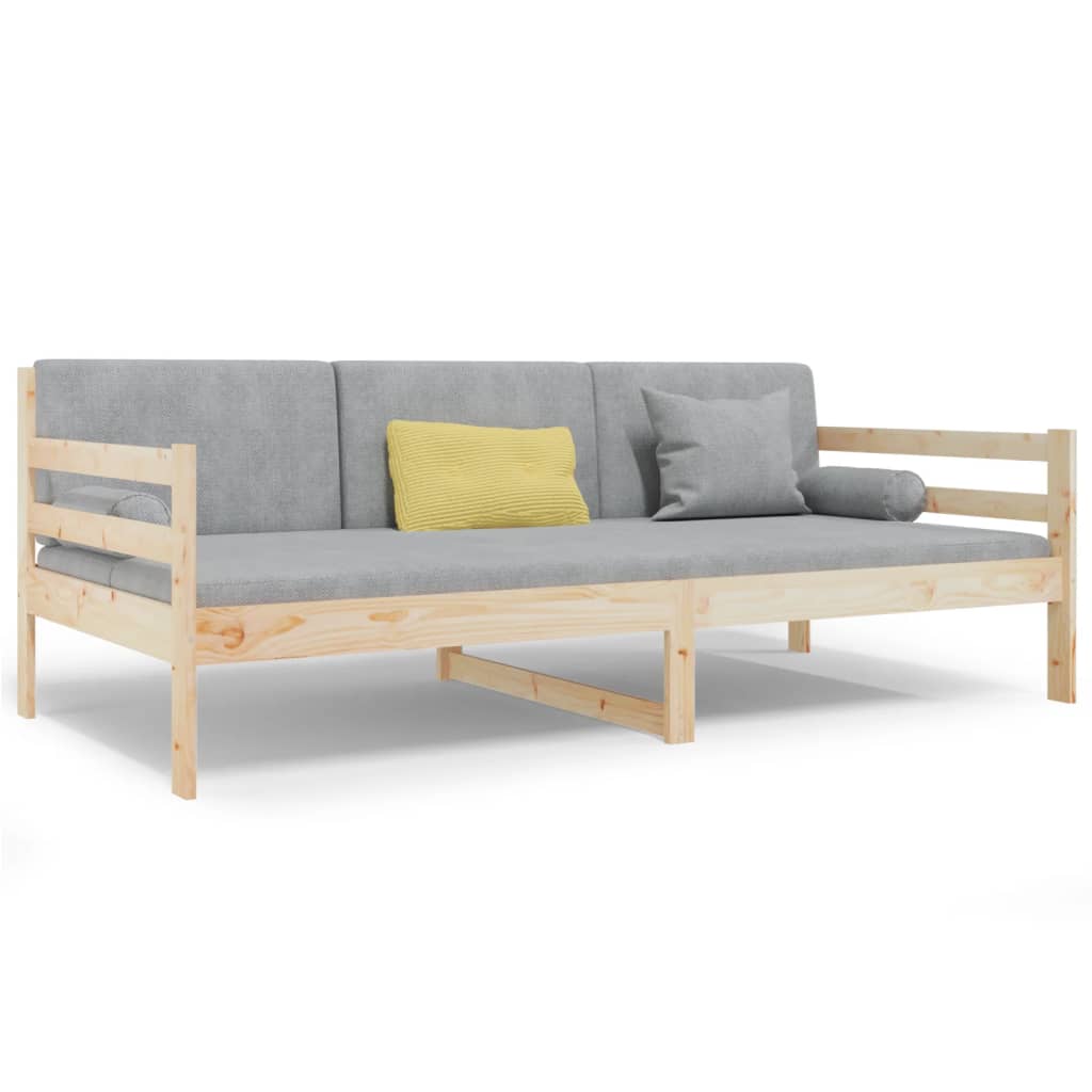daybed uden madras 90x190 cm massivt fyrretræ