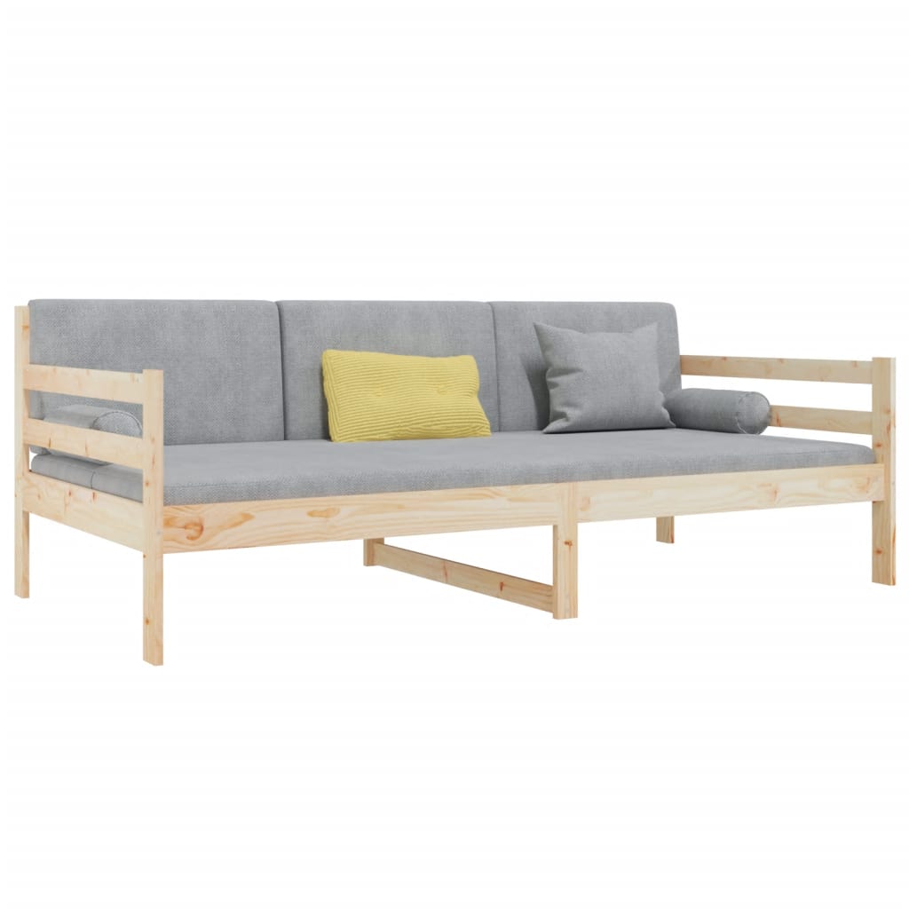 daybed uden madras 90x190 cm massivt fyrretræ