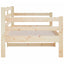 daybed uden madras 90x190 cm massivt fyrretræ