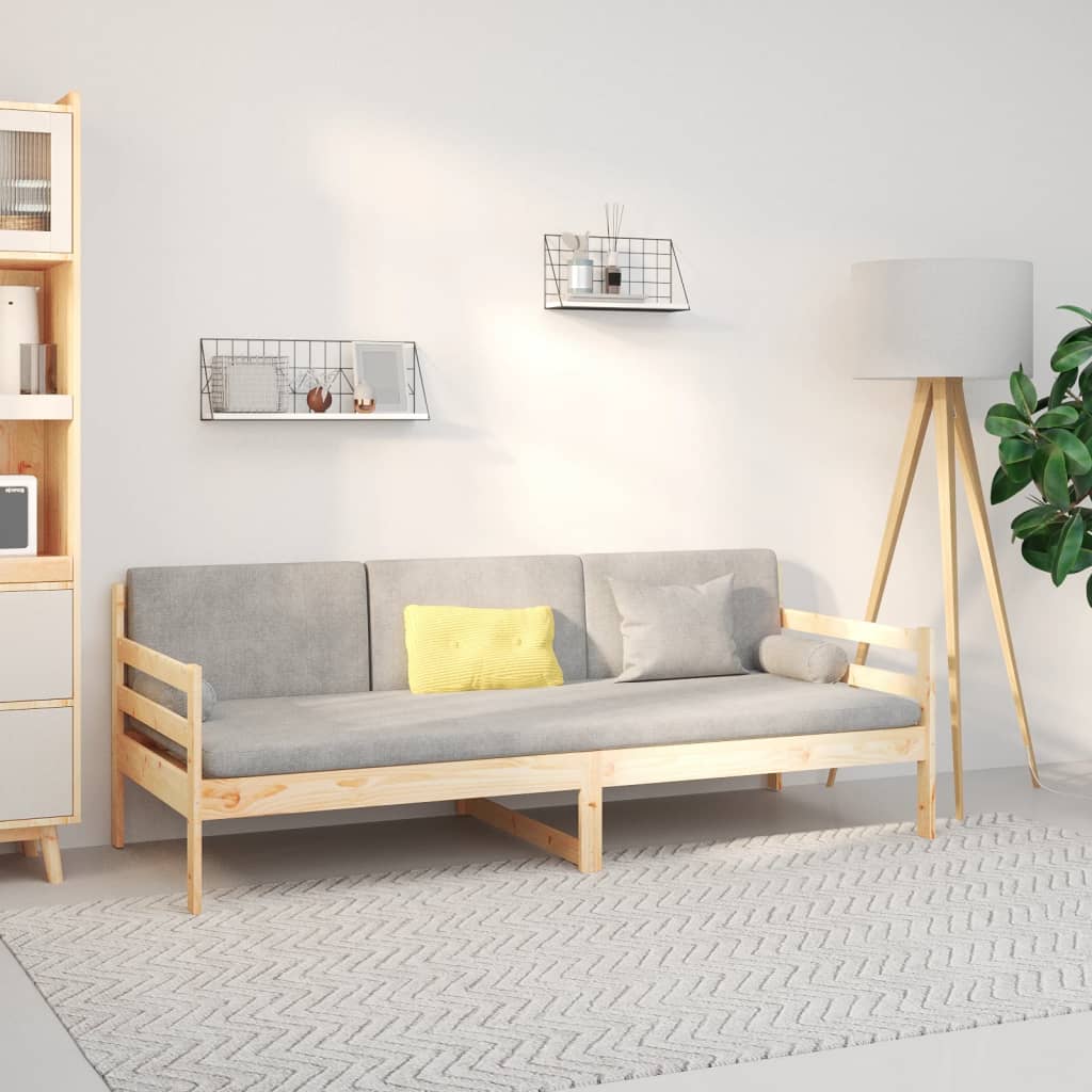 daybed uden madras 90x190 cm massivt fyrretræ