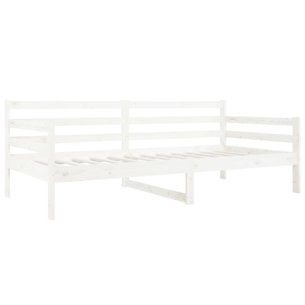 daybed uden madras 90x190 cm massivt fyrretræ hvid