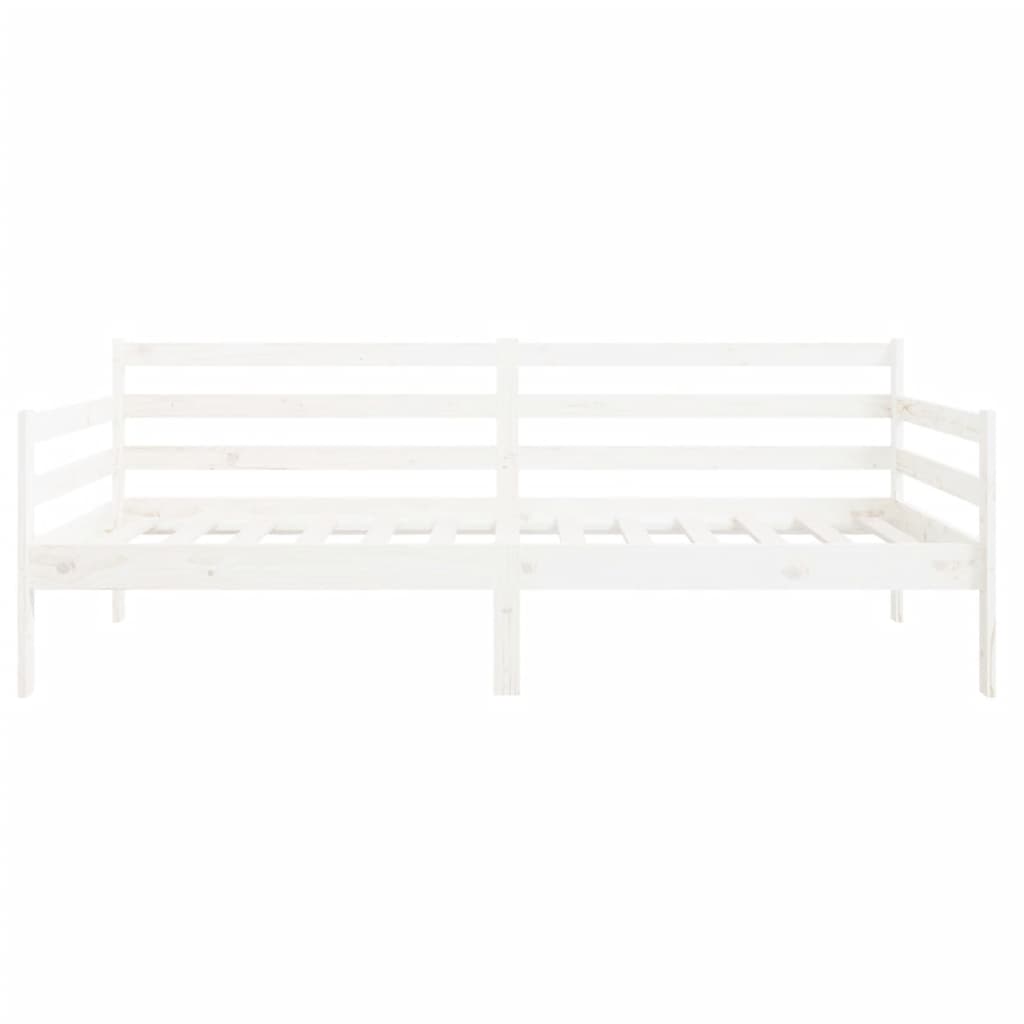 daybed uden madras 90x190 cm massivt fyrretræ hvid
