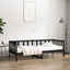 daybed 90x190 cm massivt fyrretræ sort