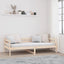 daybed uden madras 80x200 cm massivt fyrretræ