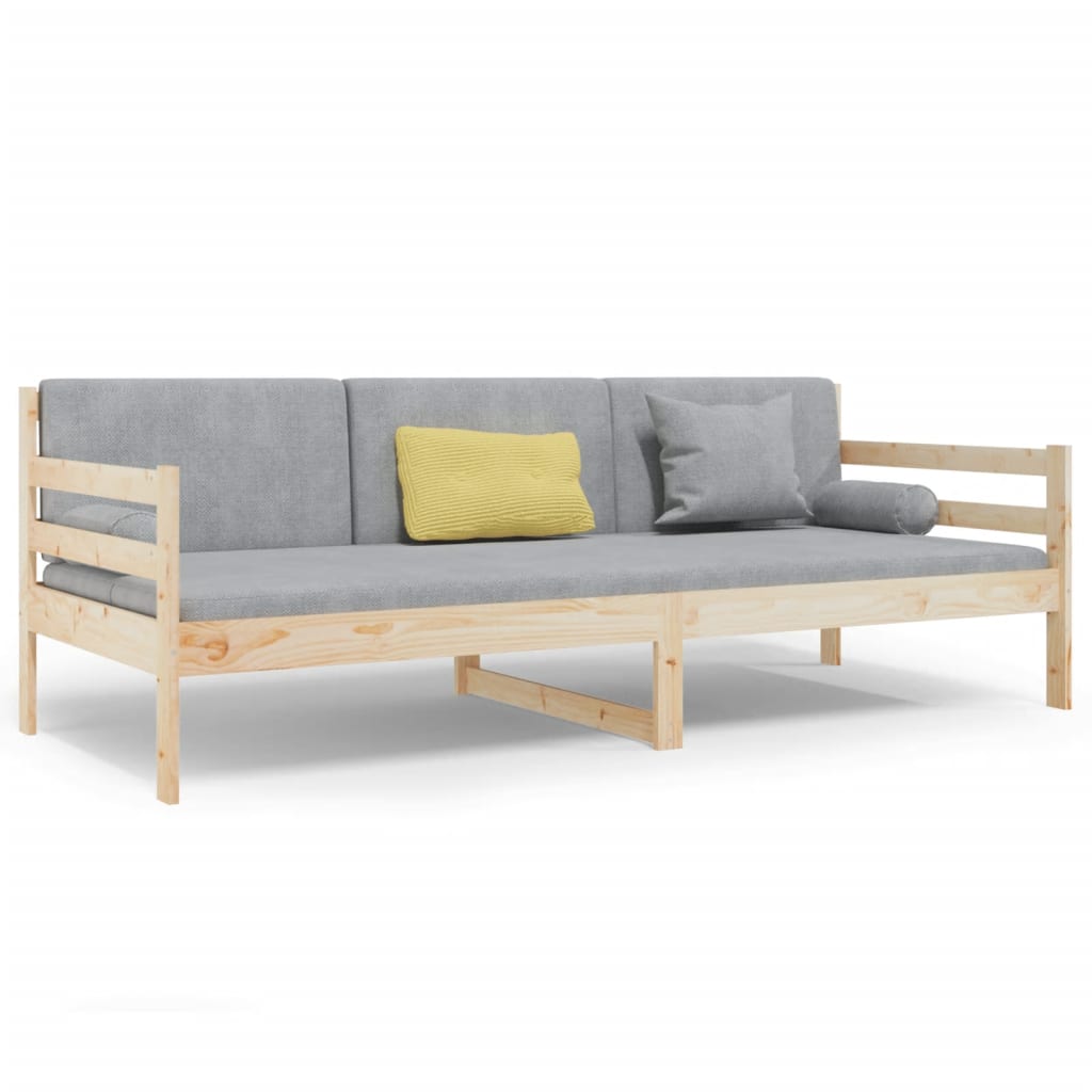 daybed uden madras 80x200 cm massivt fyrretræ