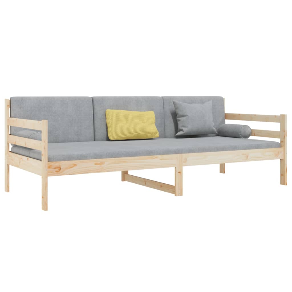 daybed uden madras 80x200 cm massivt fyrretræ
