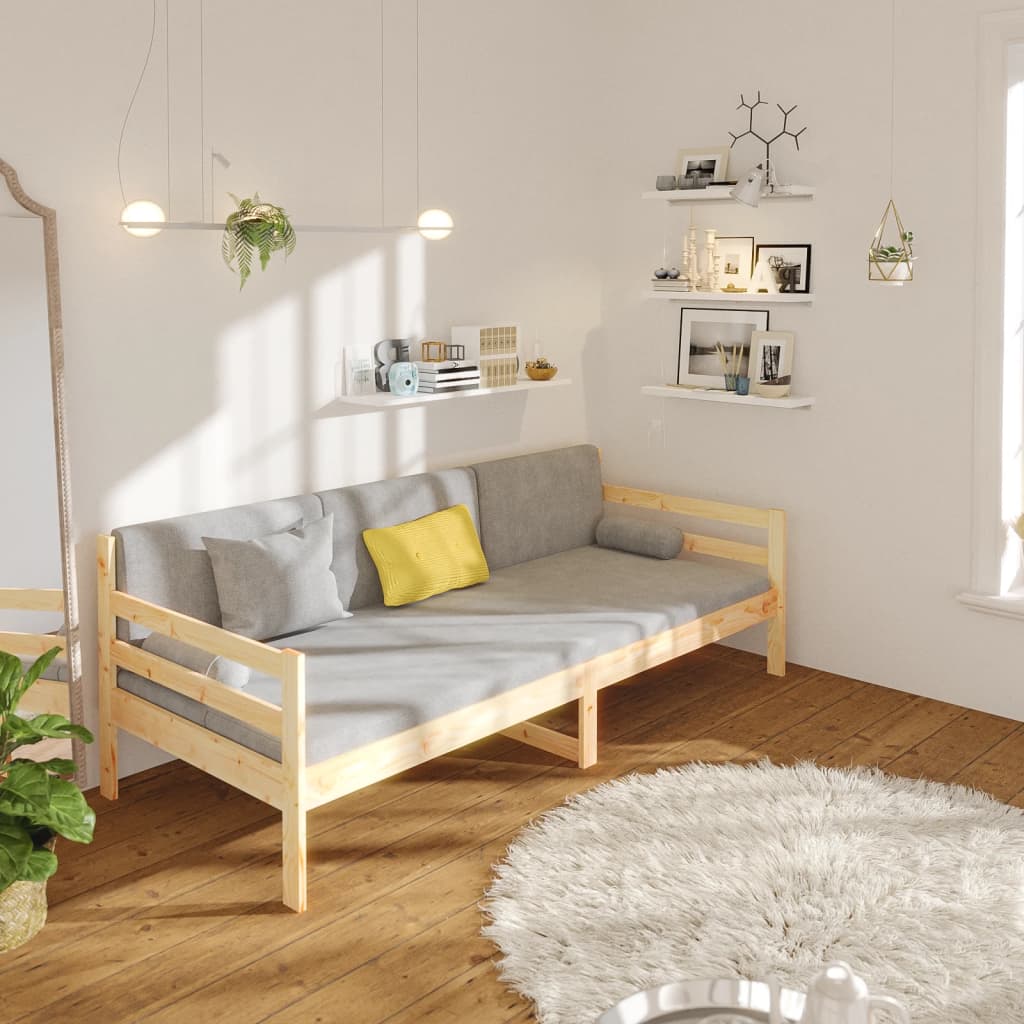 daybed uden madras 80x200 cm massivt fyrretræ