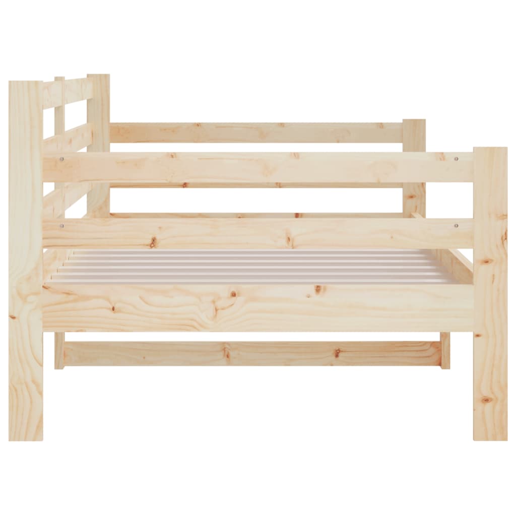 daybed uden madras 80x200 cm massivt fyrretræ