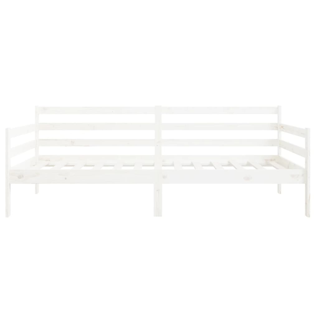 daybed uden madras 80x200 cm massivt fyrretræ hvid