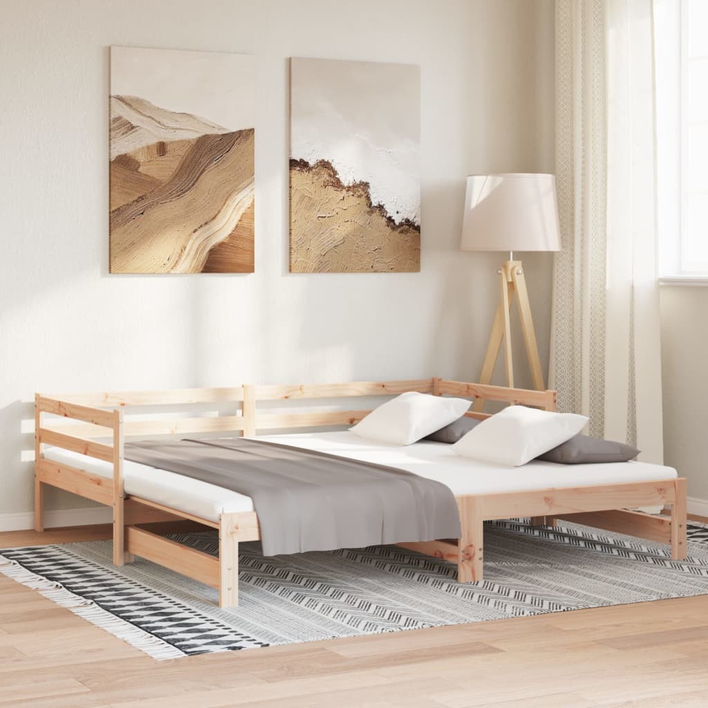udtræksseng uden madras 80x200 cm
