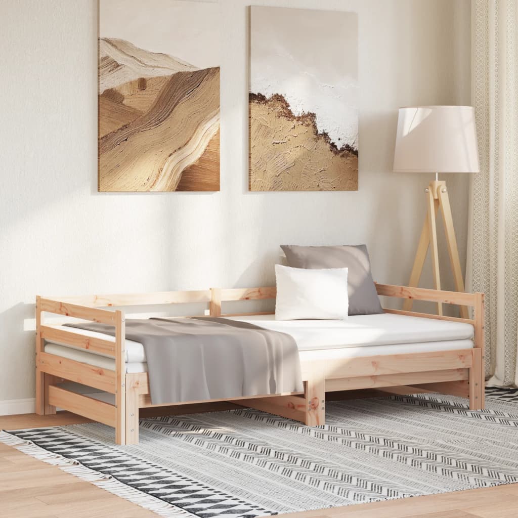 udtræksseng uden madras 80x200 cm
