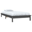 sengeramme 90x190 cm Single massivt fyrretræ grå