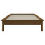 sengeramme 90x190 cm Single massivt fyrretræ gyldenbrun