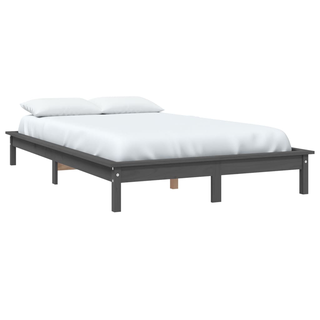 sengeramme 120x190 cm Small Double massivt fyrretræ grå