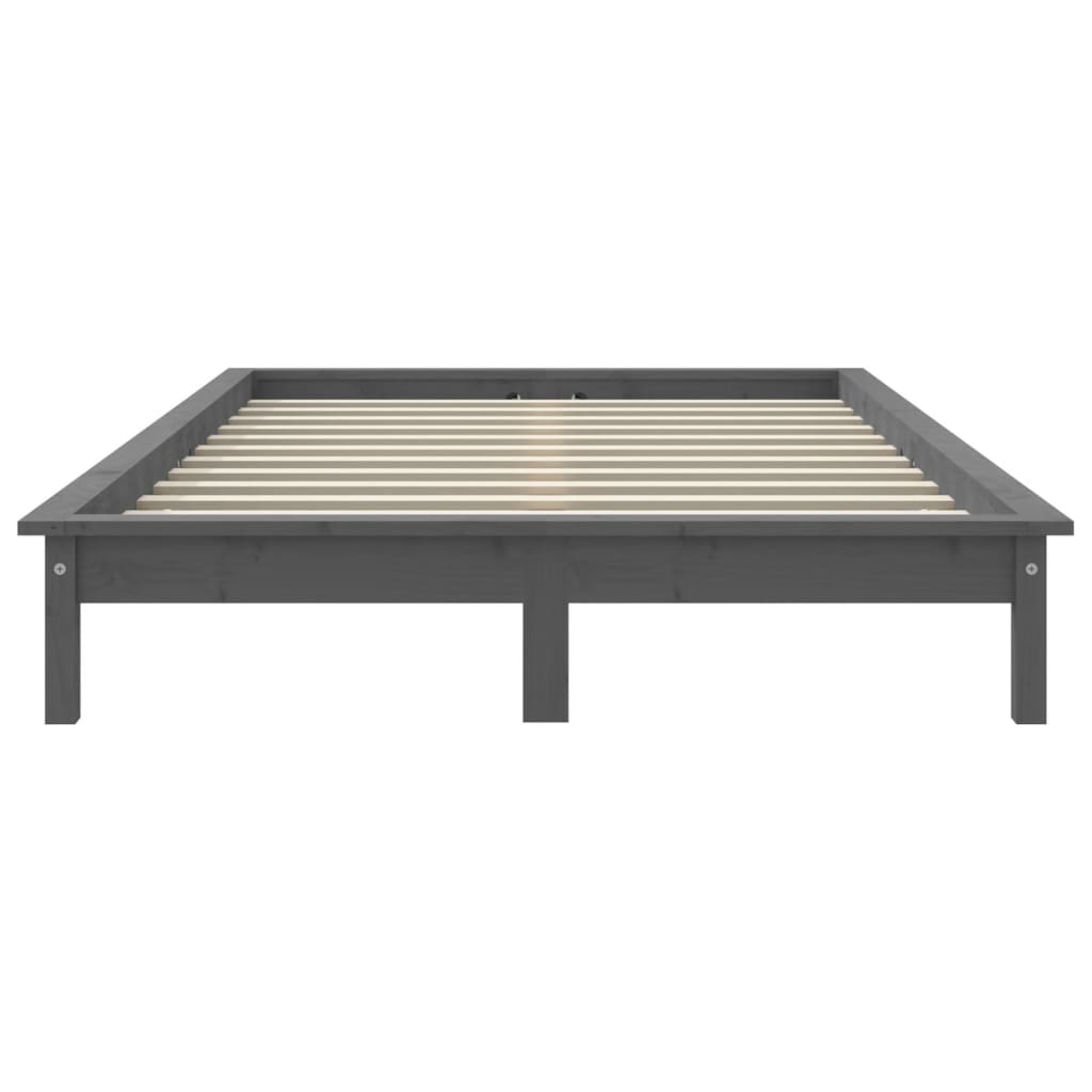 sengeramme 120x190 cm Small Double massivt fyrretræ grå