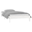 sengeramme med LED-lys 90x190 cm Single massivt træ hvid