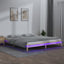 sengeramme med LED-lys 120x190 cm Small Double massivt træ