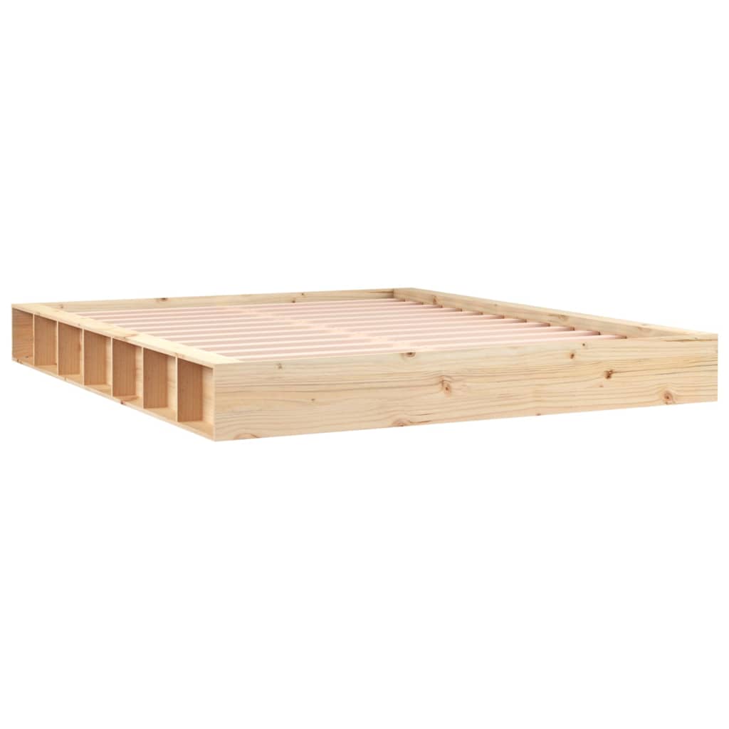 sengeramme 200x200 cm massivt træ