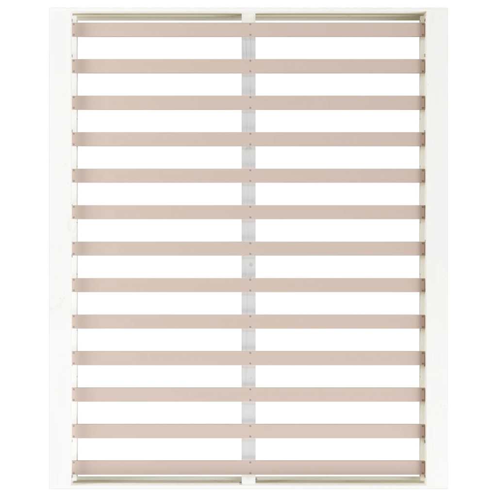 sengeramme 160x200 cm massivt træ hvid