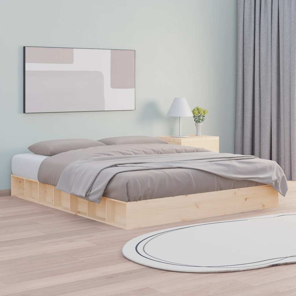 sengeramme 150x200 cm King Size massivt træ