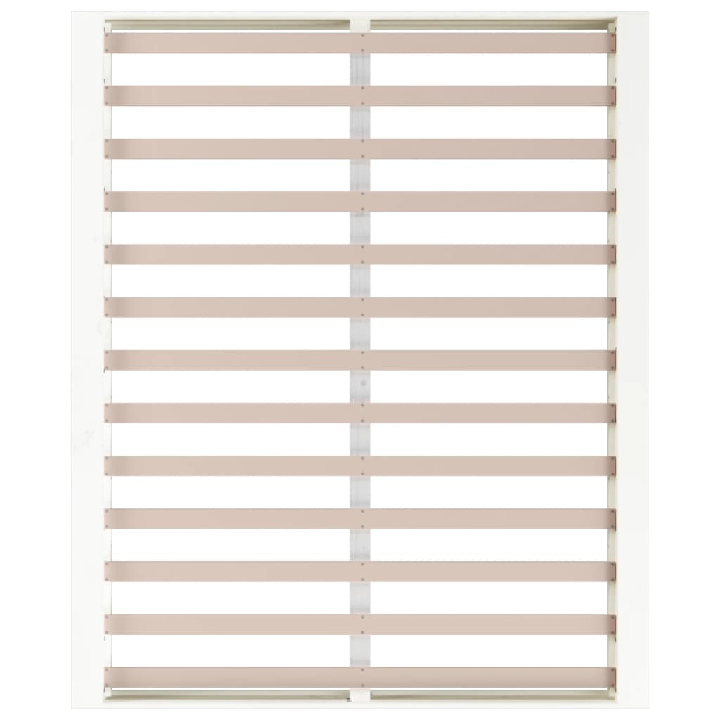 sengeramme 140x200 cm massivt træ hvid