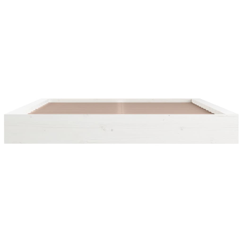 sengeramme 120x200 cm massivt træ hvid