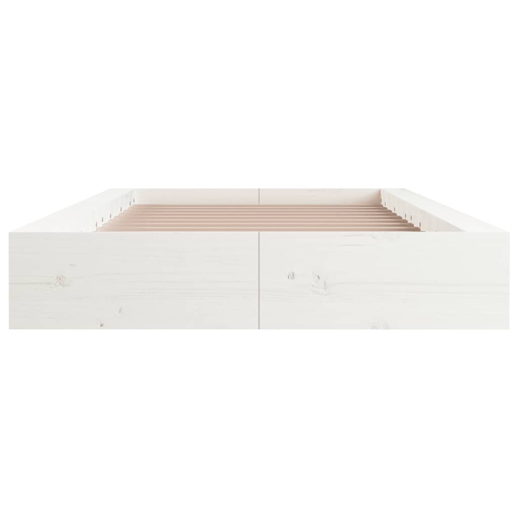 sengeramme 100x200 cm massivt træ hvid