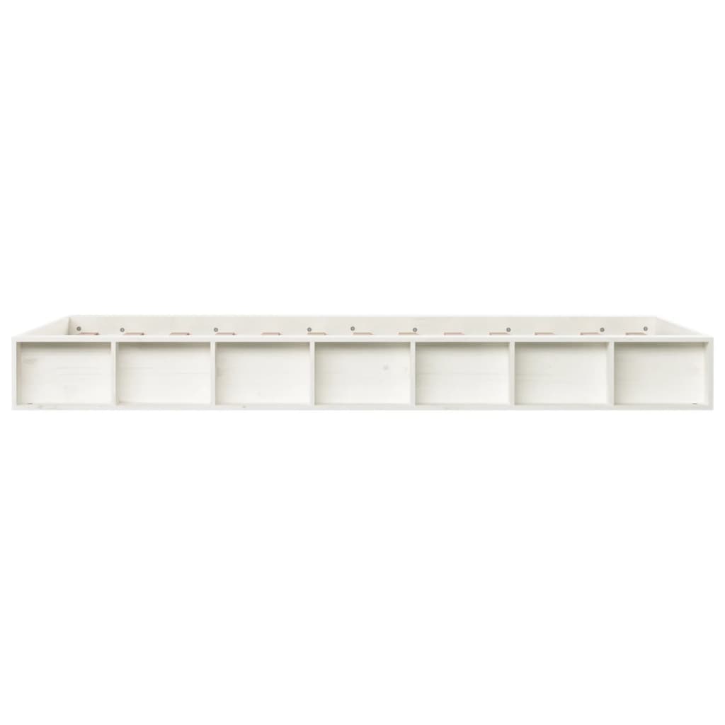 sengeramme 90x200 cm massivt træ hvid