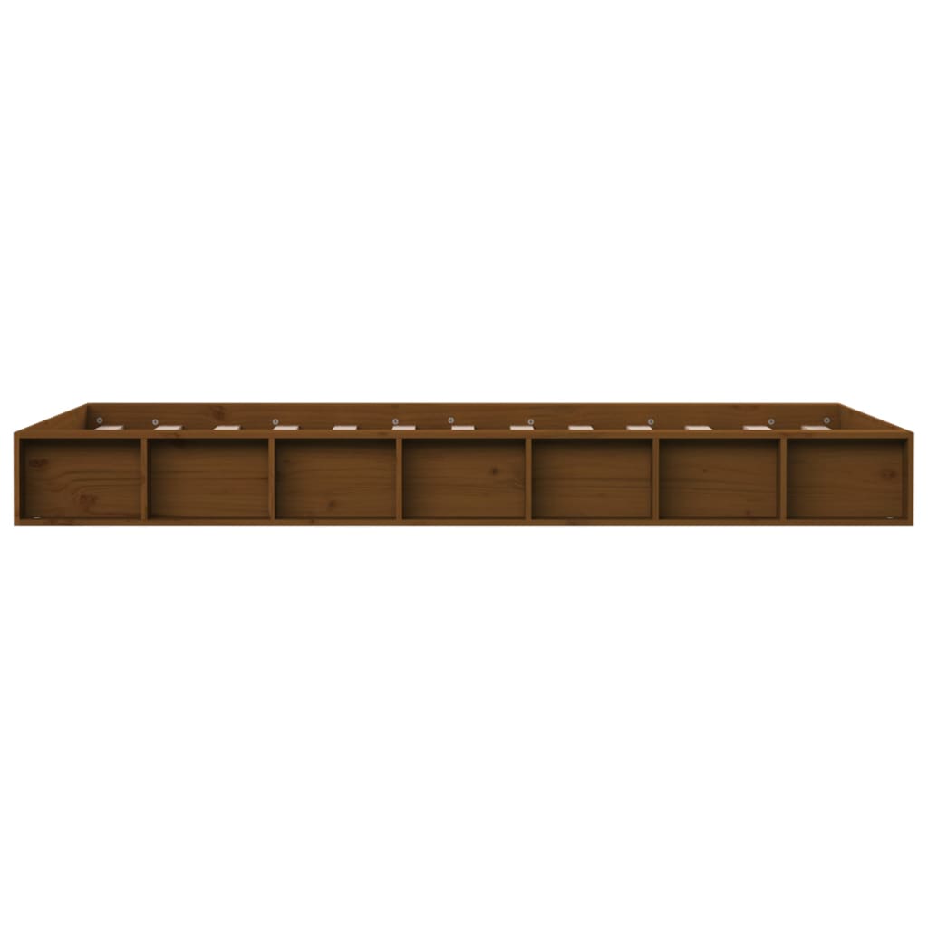sengeramme 75x190 cm Small Single massivt træ gyldenbrun