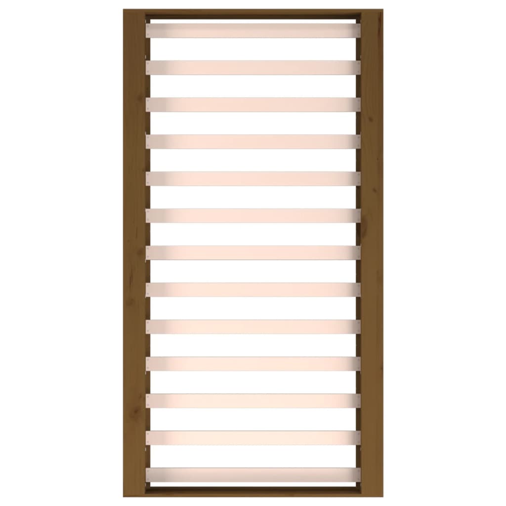 sengeramme 75x190 cm Small Single massivt træ gyldenbrun