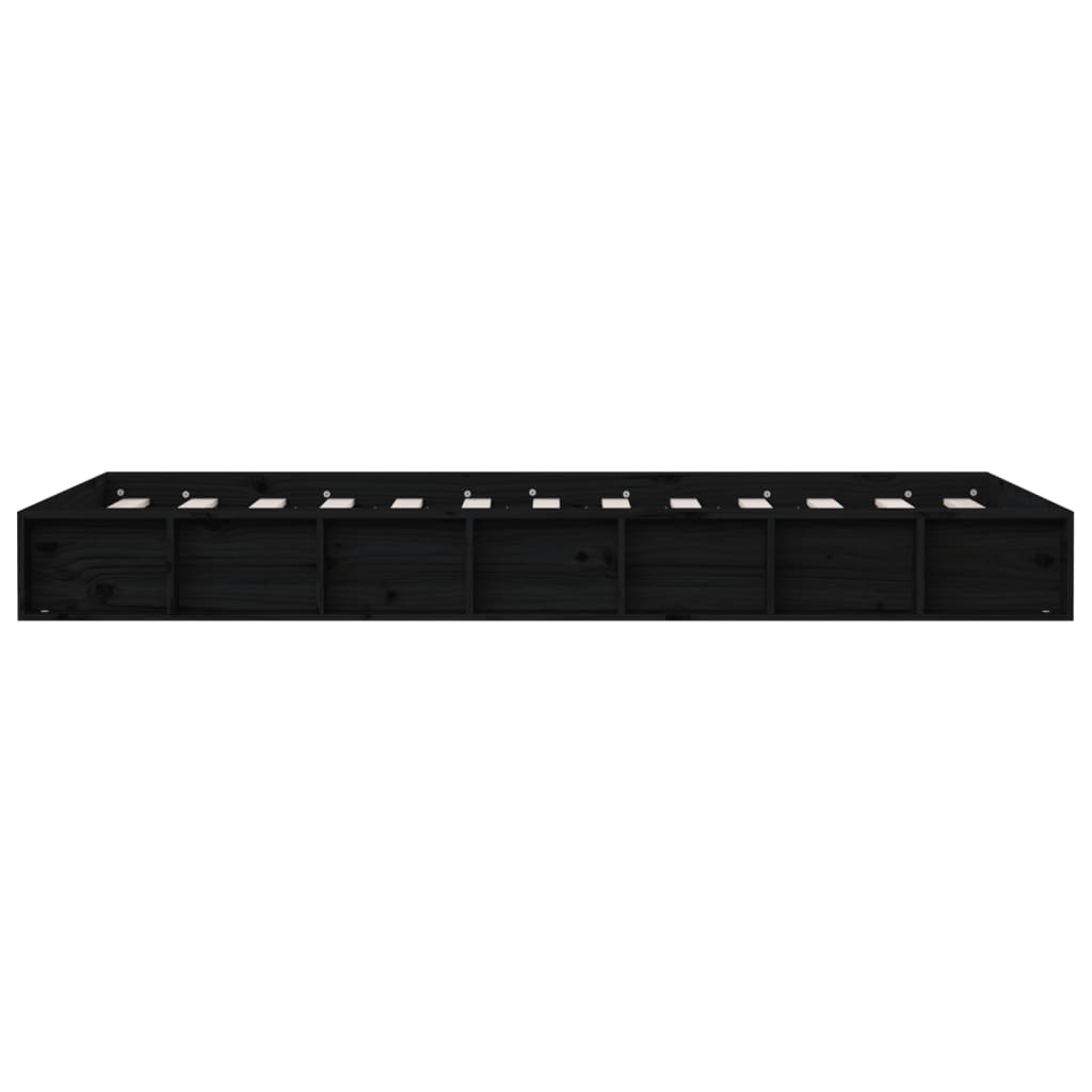 sengeramme 75x190 cm Small Single massivt træ sort
