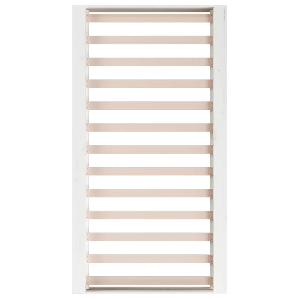 sengeramme 135x190 cm dobbelt massivt træ hvid