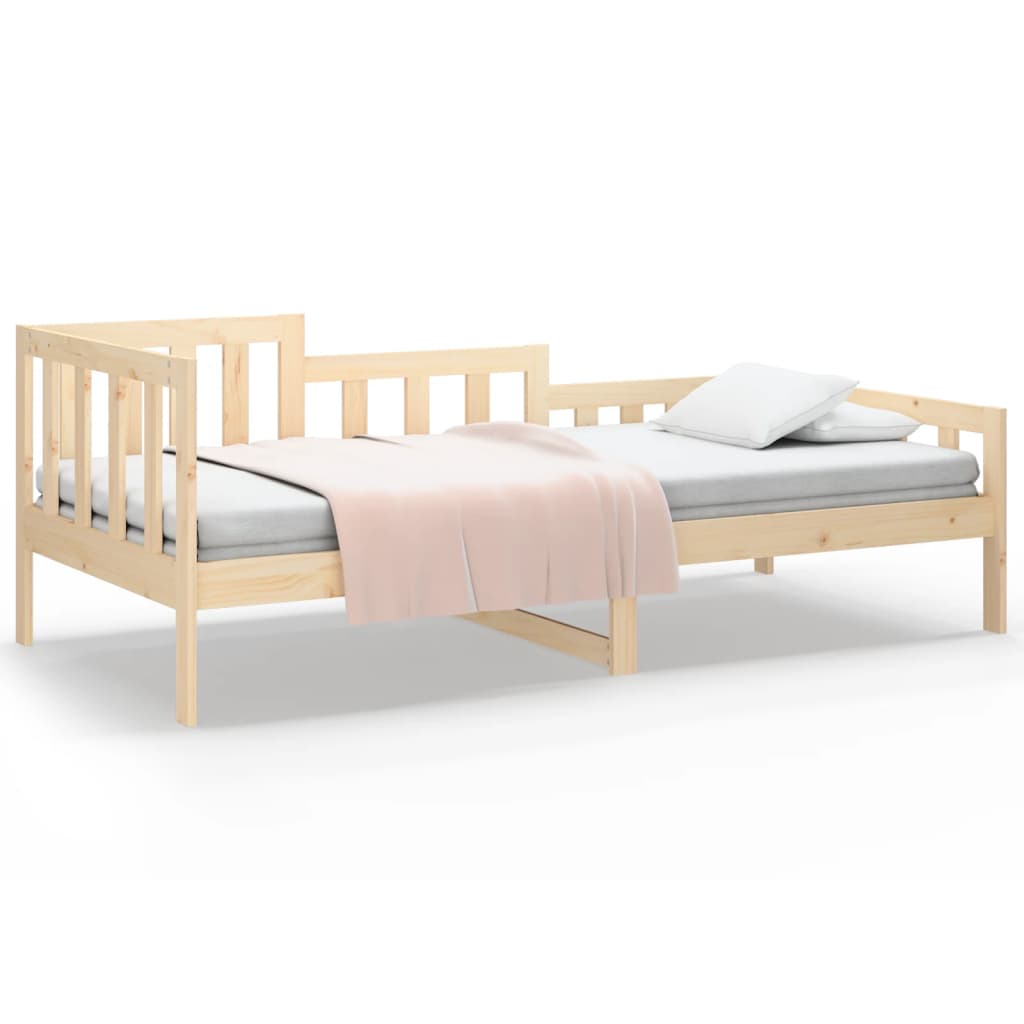 daybed uden madras 90x200 cm massivt fyrretræ