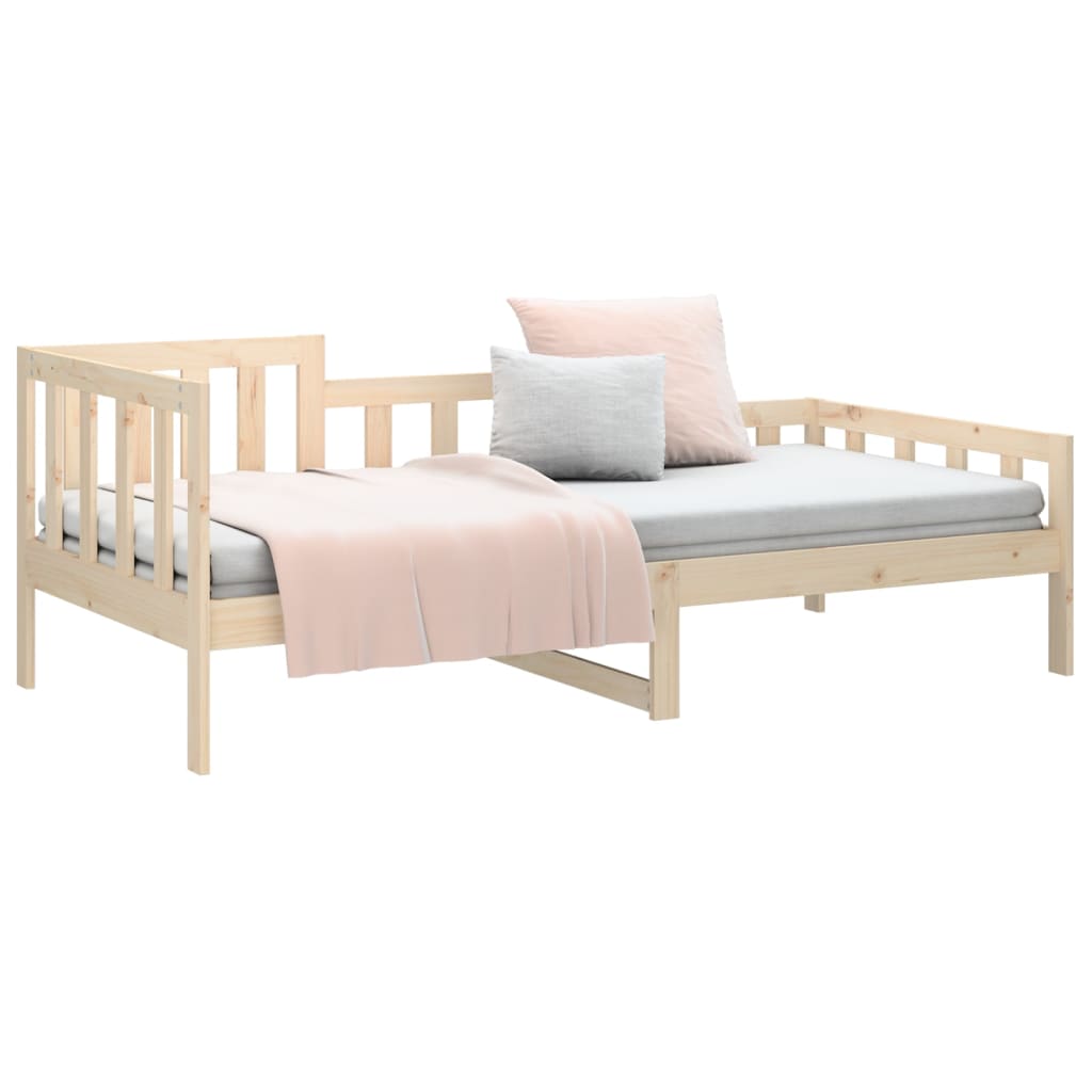 daybed uden madras 90x200 cm massivt fyrretræ