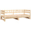 daybed med udtræk 2x(80x200) cm massivt fyrretræ