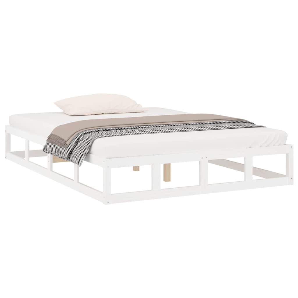 sengeramme 120x200 cm massivt træ hvid