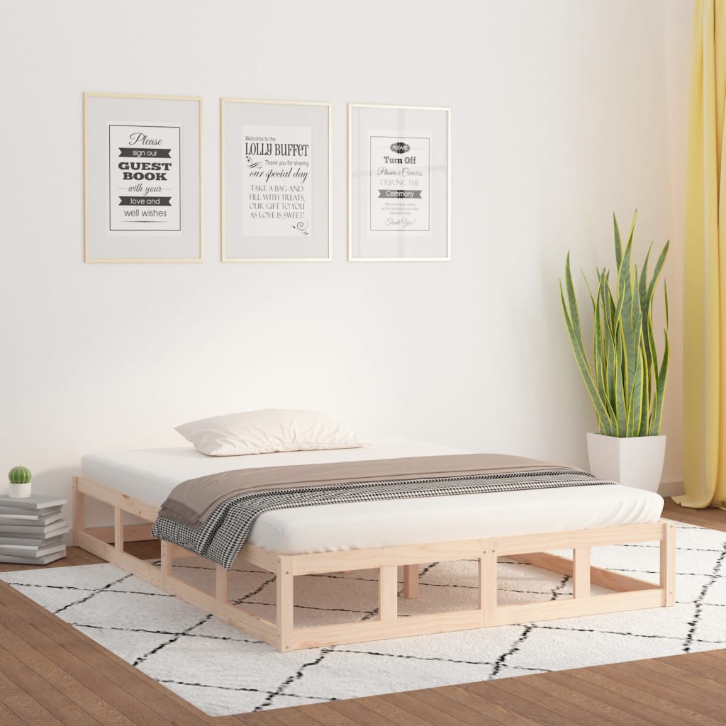 sengeramme 140x200 cm massivt træ