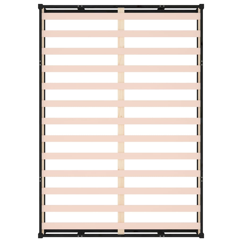 sengeramme 180x200 cm Super King massivt træ sort