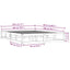 sengeramme 180x200 cm Super King massivt træ sort
