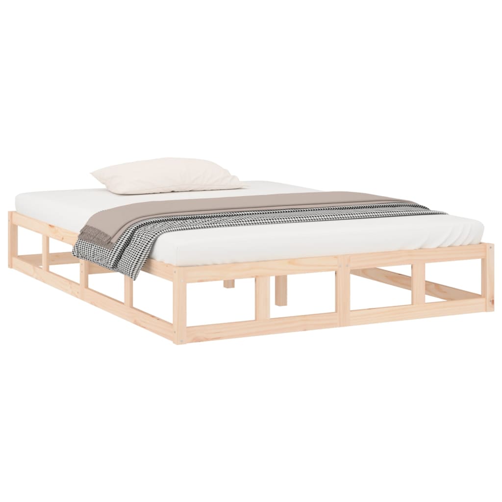 sengeramme 200x200 cm massivt træ